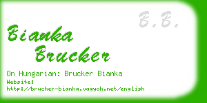 bianka brucker business card